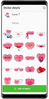 WASticker - Love Stickers android App screenshot 0