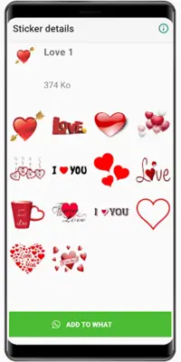 WASticker - Love Stickers android App screenshot 3